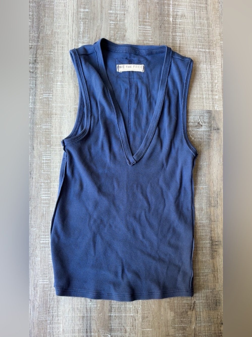 Free People Navy Tank Top